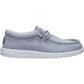 HEYDUDE Wally Stretch Jersey Textile Men's Grey Loafers
