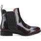 Hush Puppies Colette Leather Women's Bordeaux Wide Fit Flat Chelsea Boots
