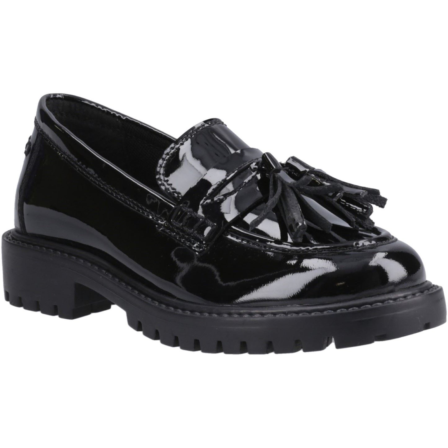 Hush Puppies Abigail Patent Leather Black Loafers