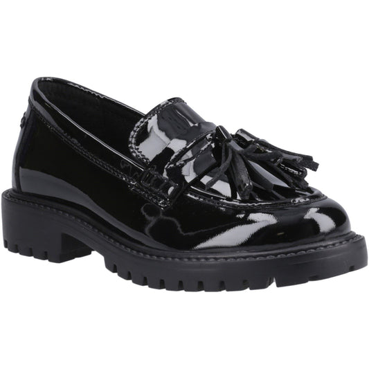 Hush Puppies Abigail Patent Leather Black Loafers