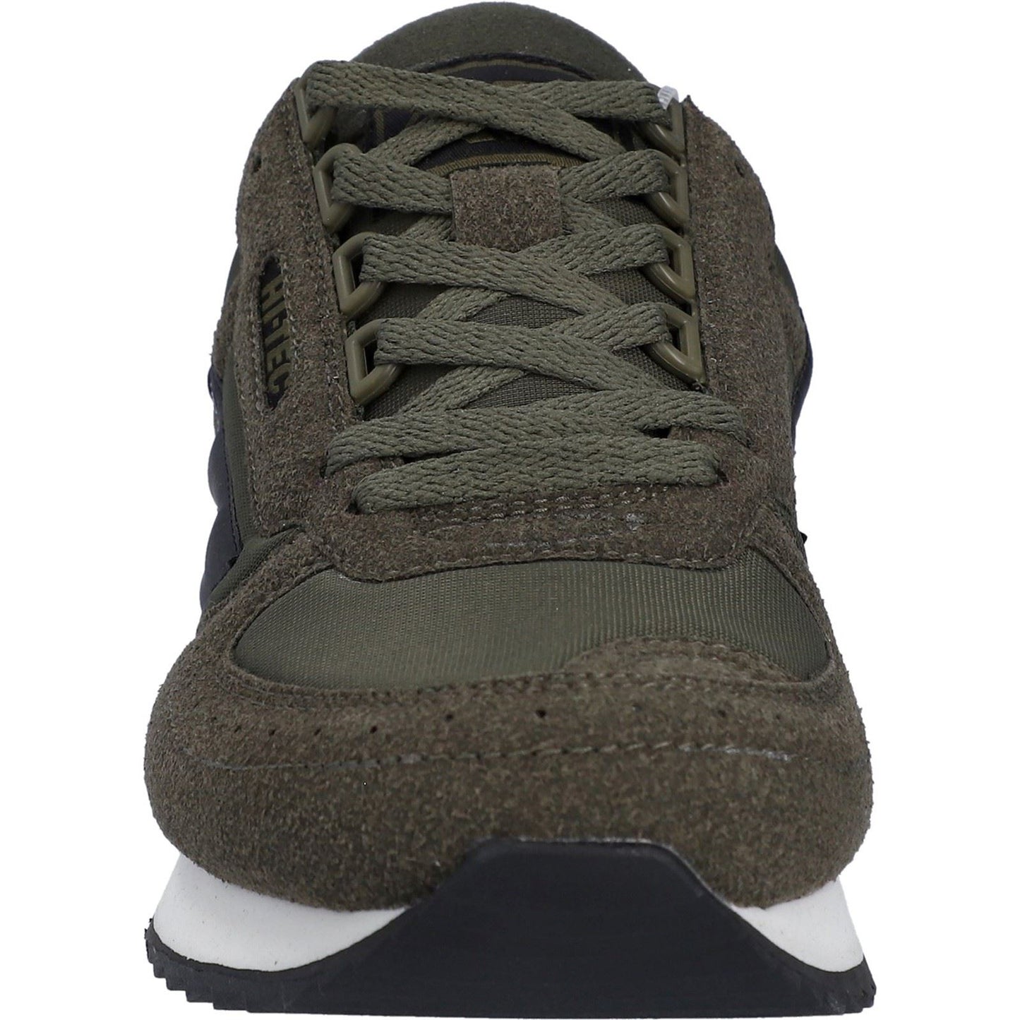Hi-Tec Silver Shadow PU Suede/Polyester Dark Olive Lace-Up Shoes