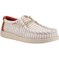 HEYDUDE Wally Resort Polyester Blend Men's Multi/Chili Red Moccasins Shoes