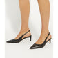 Dune Celinna Women's Black Pointy Slingback Shoes