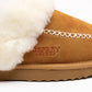 Osprey London The Celeste Suede Women's Chestnut Slippers