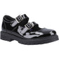Hush Puppies Ella Patent Leather Youth Black Shoes