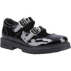 Hush Puppies Ella Patent Leather Youth Black Shoes