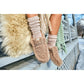 HEYDUDE Wendy Polyester Women's Timber Wolf Mules
