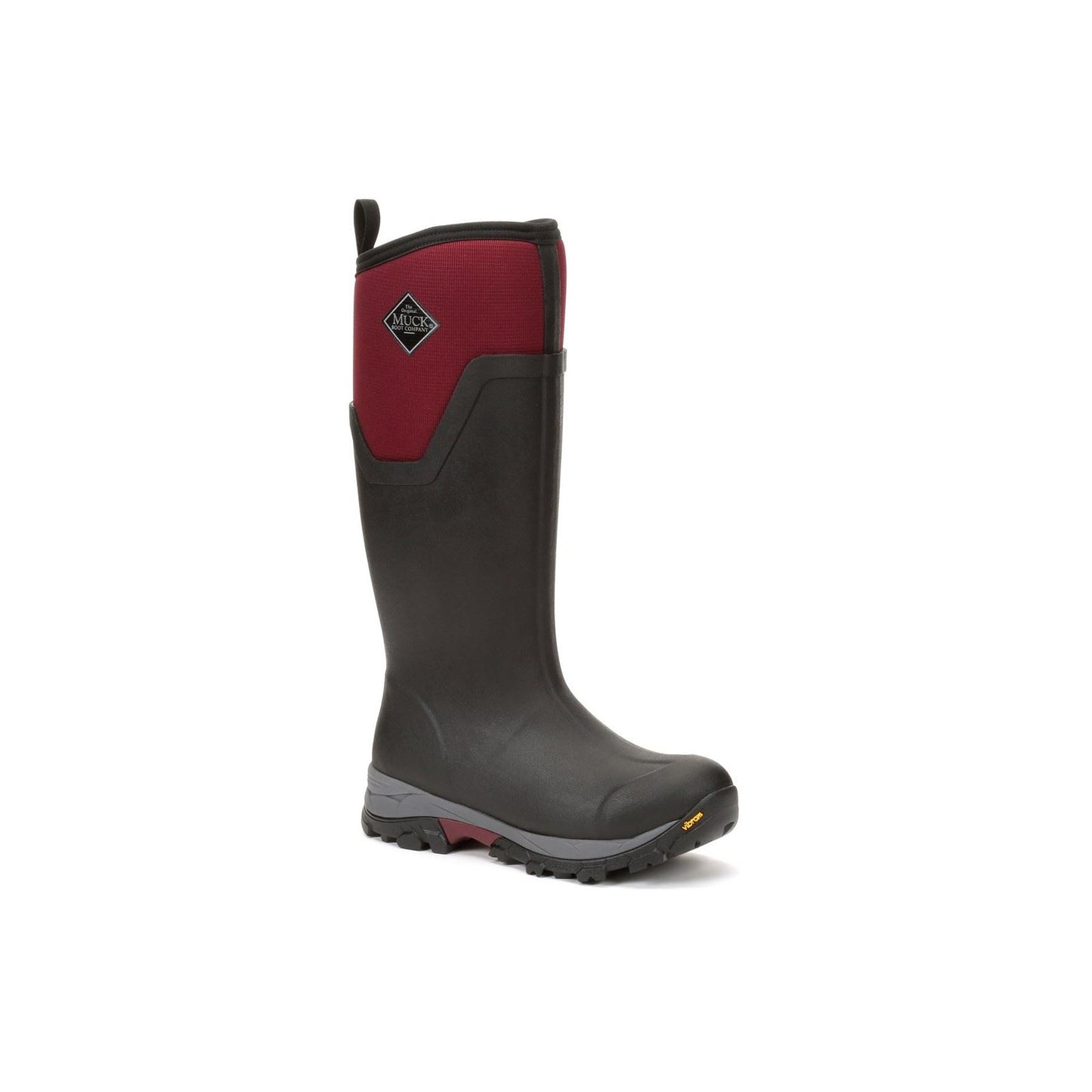 Muck Boots Women's Arctic Ice Tall Wellingtons in Black/Maroon