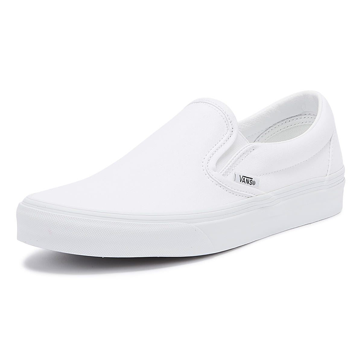 Vans Classic Slip on Women's True White Canvas Trainers