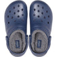 Crocs Unisex Classic Lined Clog in Navy/Charcoal