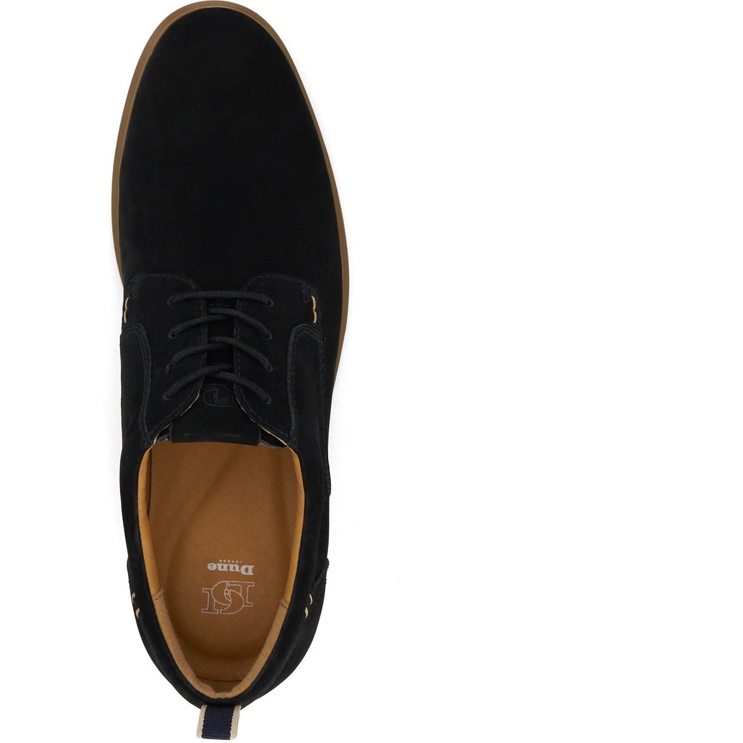 Dune Blaksley Leather Men's Black Lace-Up Shoes