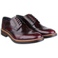 Base London Men's Woburn Hi-Shine Brogue Shoe in Bordo