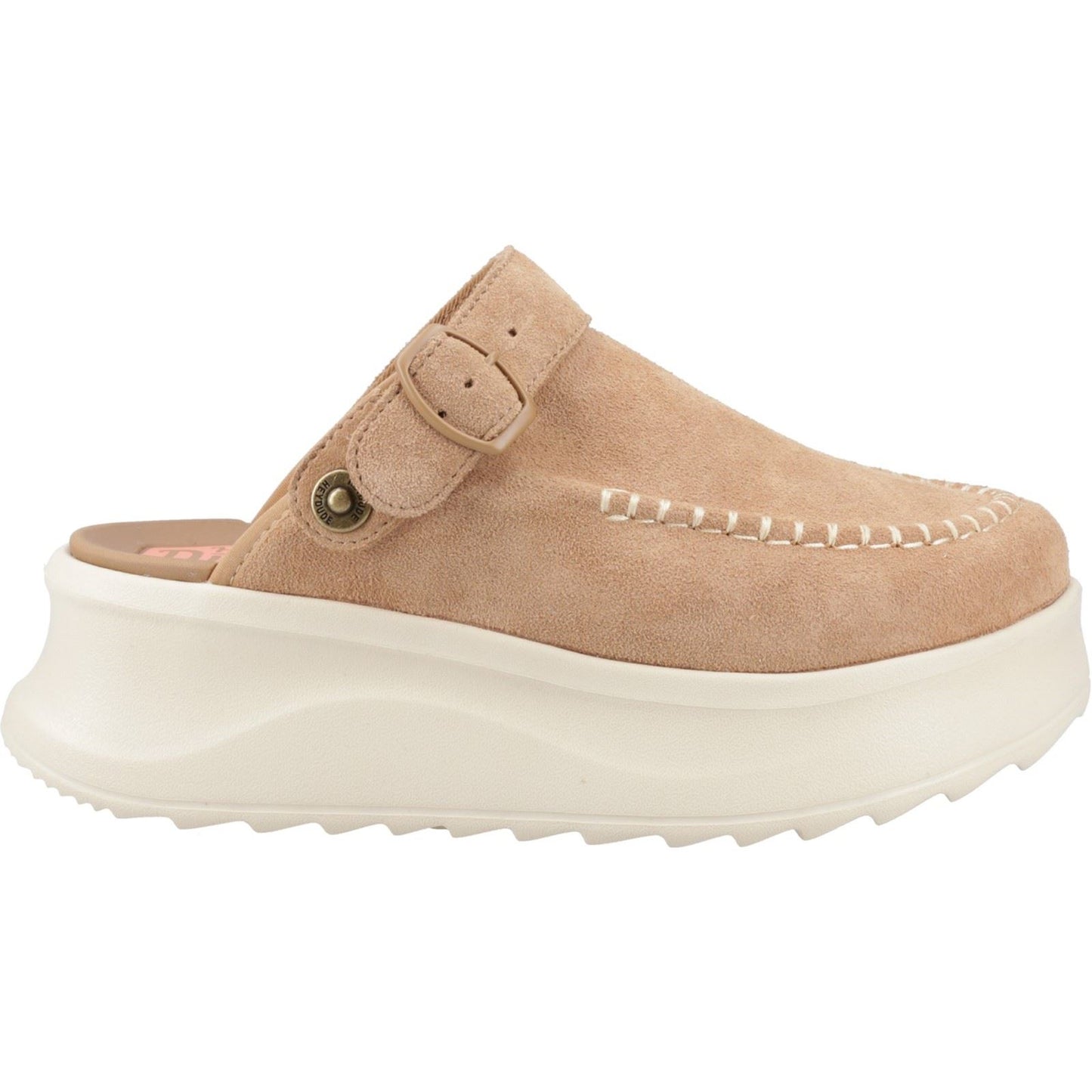HEYDUDE Delray Suede Women's Tan Clogs