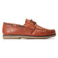 Base London Men's Stern Boat Shoe in Burnt Tan