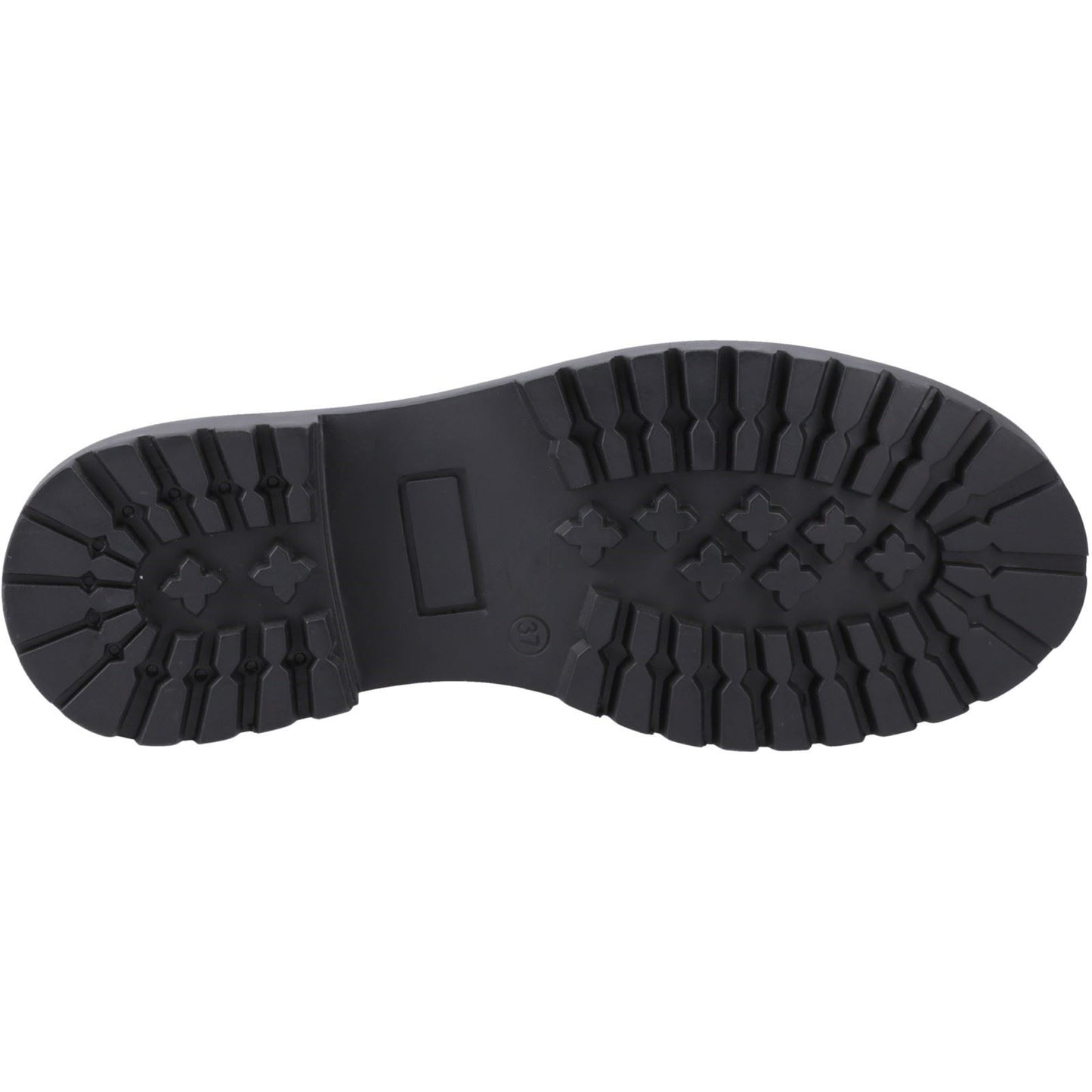 Hush Puppies Aubrey Lace Up Leather Women's Black Derby Shoes