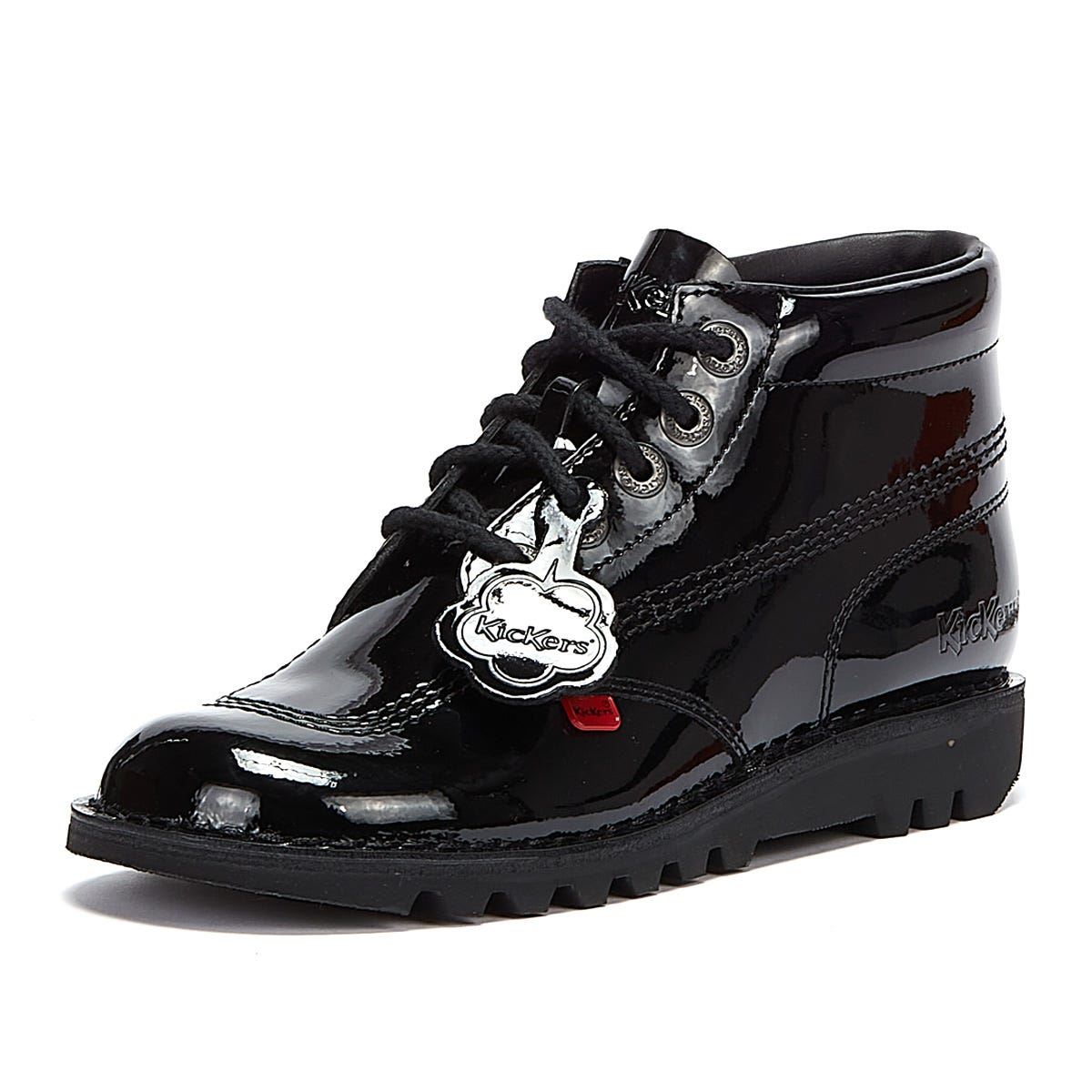 Kickers - 1-KF0000120BXW WOMENS HI PATENT BLACK