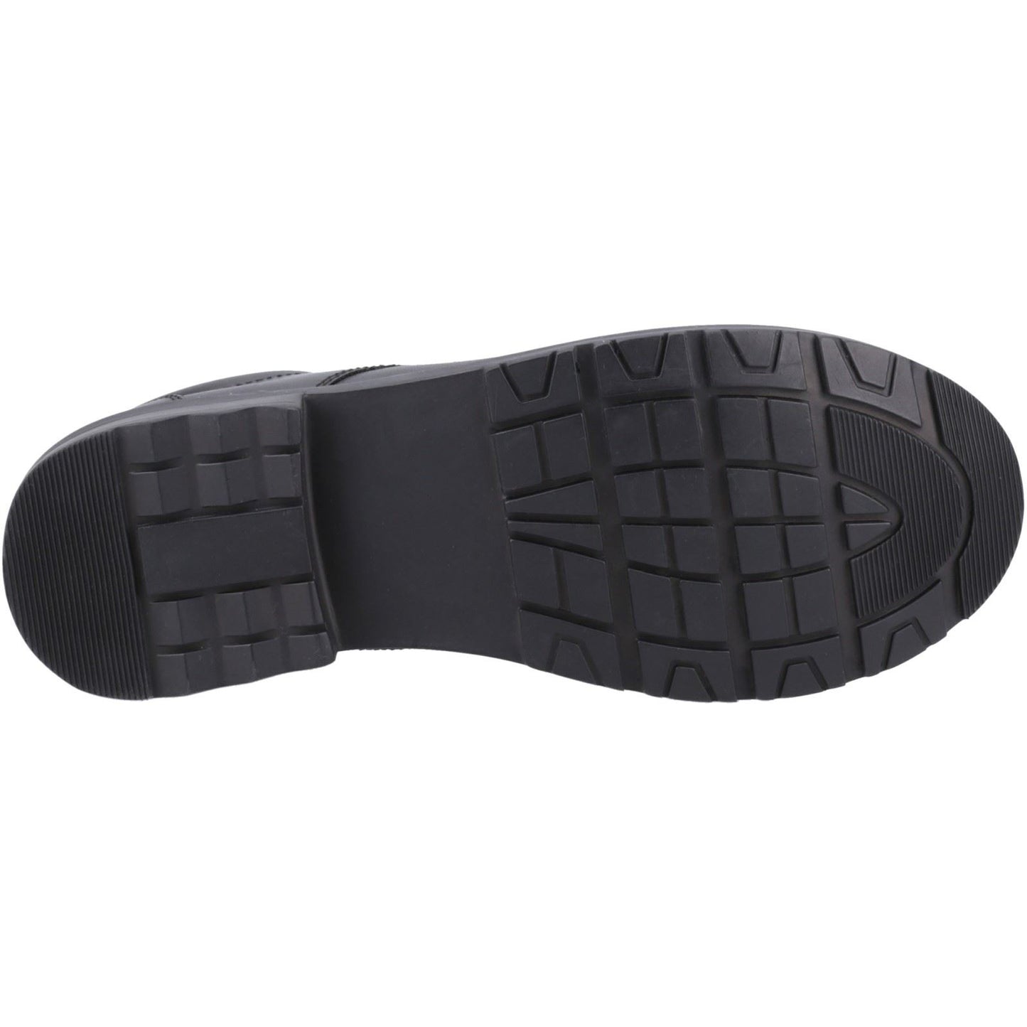Hush Puppies Bruno Leather Junior Black Derby Shoes