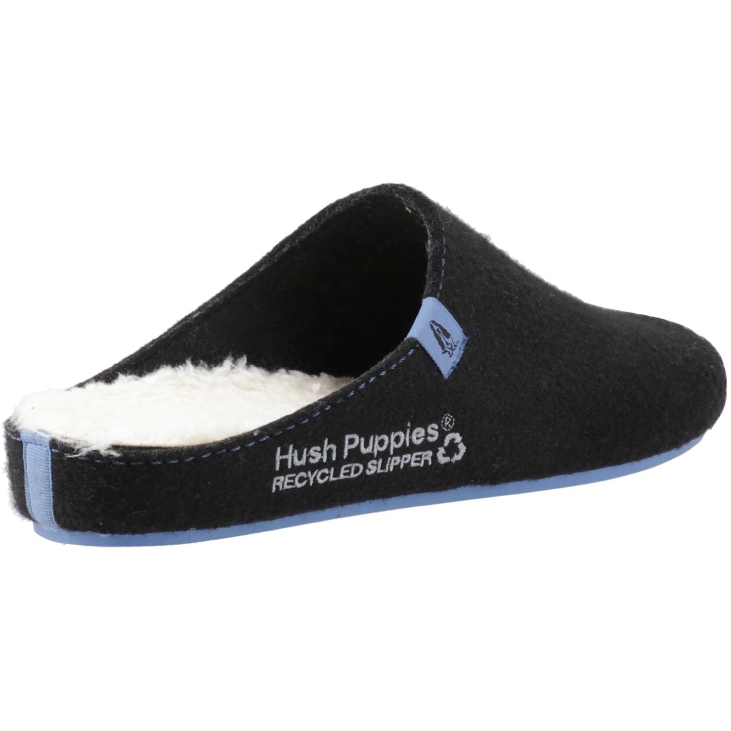 Hush Puppies The Good Slipper 90% Recycled RPET Polyester Men's Black/Blue Slippers