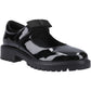Hush Puppies Astrid Bow Patent Leather Youth Black Shoes