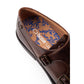 Base London Taper Leather Men's Brown Double Monk Shoes