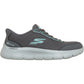 Skechers Go Walk Flex Mabel Textile Women's Charcoal/Turquoise Trainers