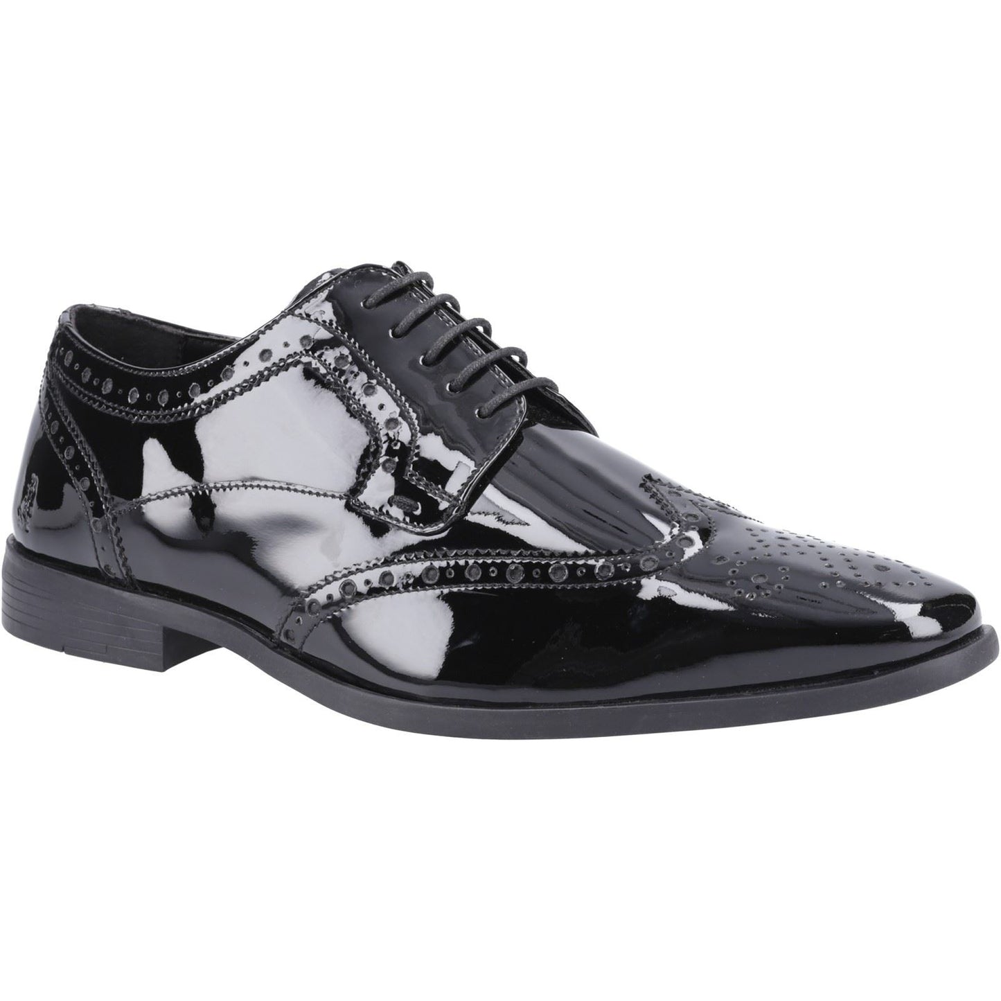 Hush Puppies Elliot Leather Men's Black Brogues Shoes