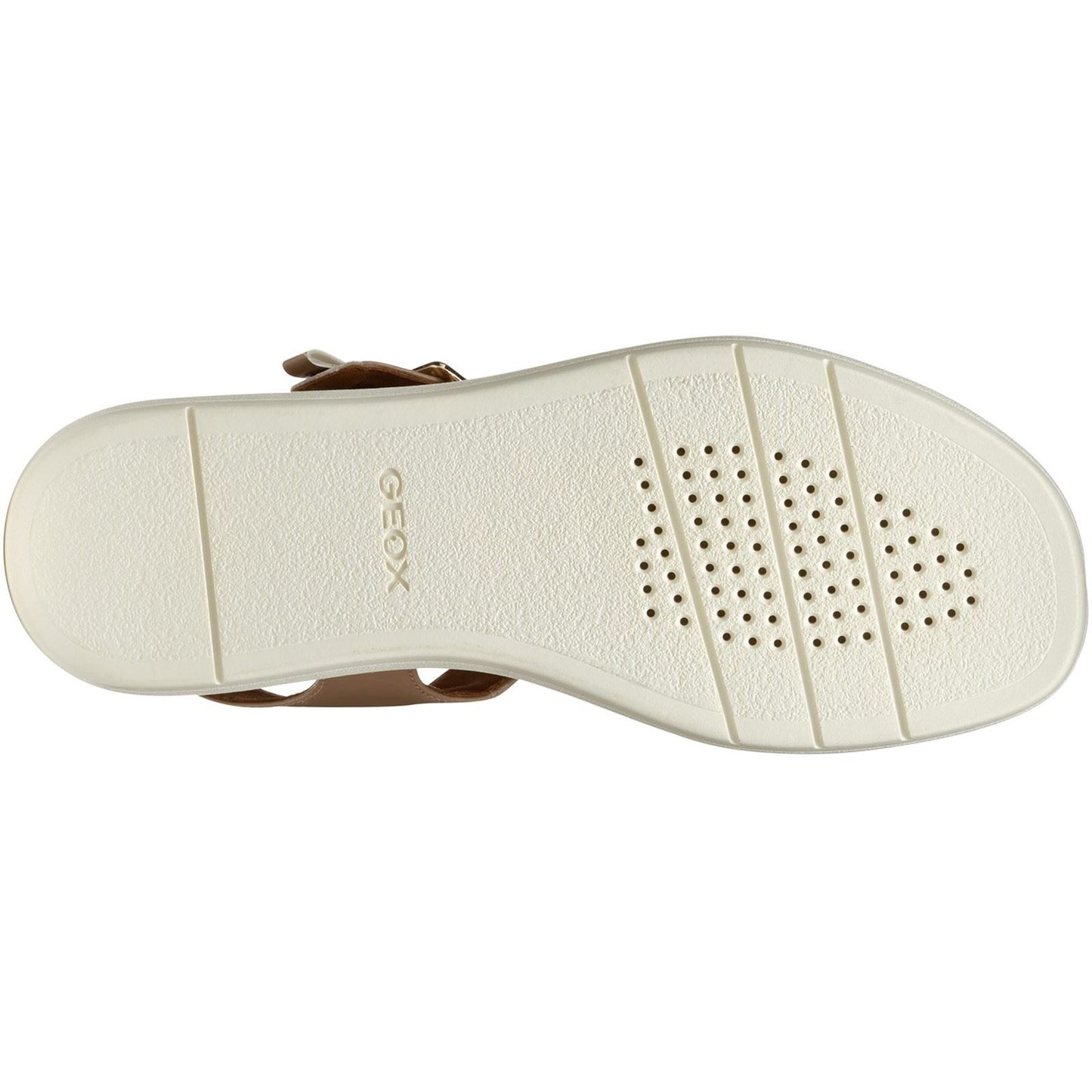 Geox D CAMALEI Synthetic Polyurethane Women's Caramel Sandals