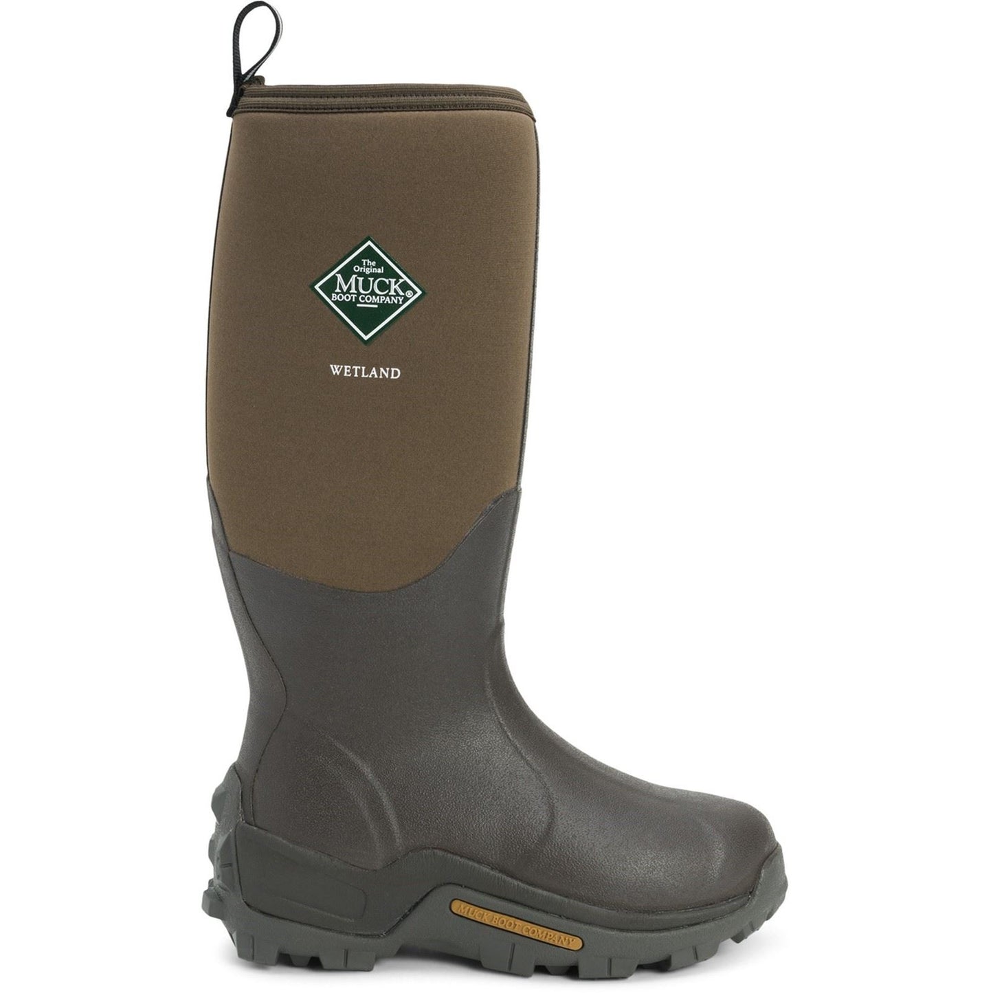 Muck Boots Wetland Hi Patterned Wellington in Bark