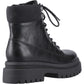 Rocket Dog Danie Faux Leather Women's Black Heeled Mid Calf Boots