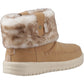 HEYDUDE Camden Cuff Classic Cozy Polyester Women's Cognac Winter Ankle Boots