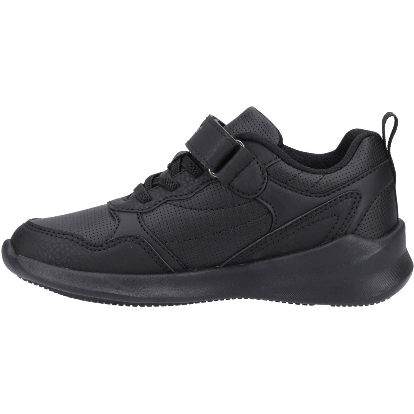 Hush Puppies Marling Bungee Lace Senior Black Shoes - UK 6