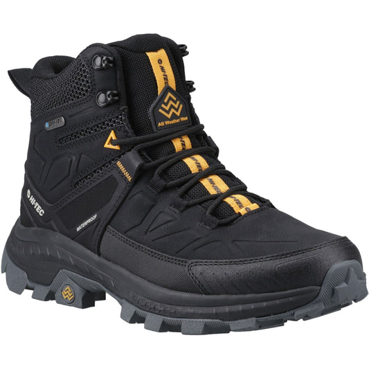Hi-Tec Rainier Polyester Men's Black Hiking Boots
