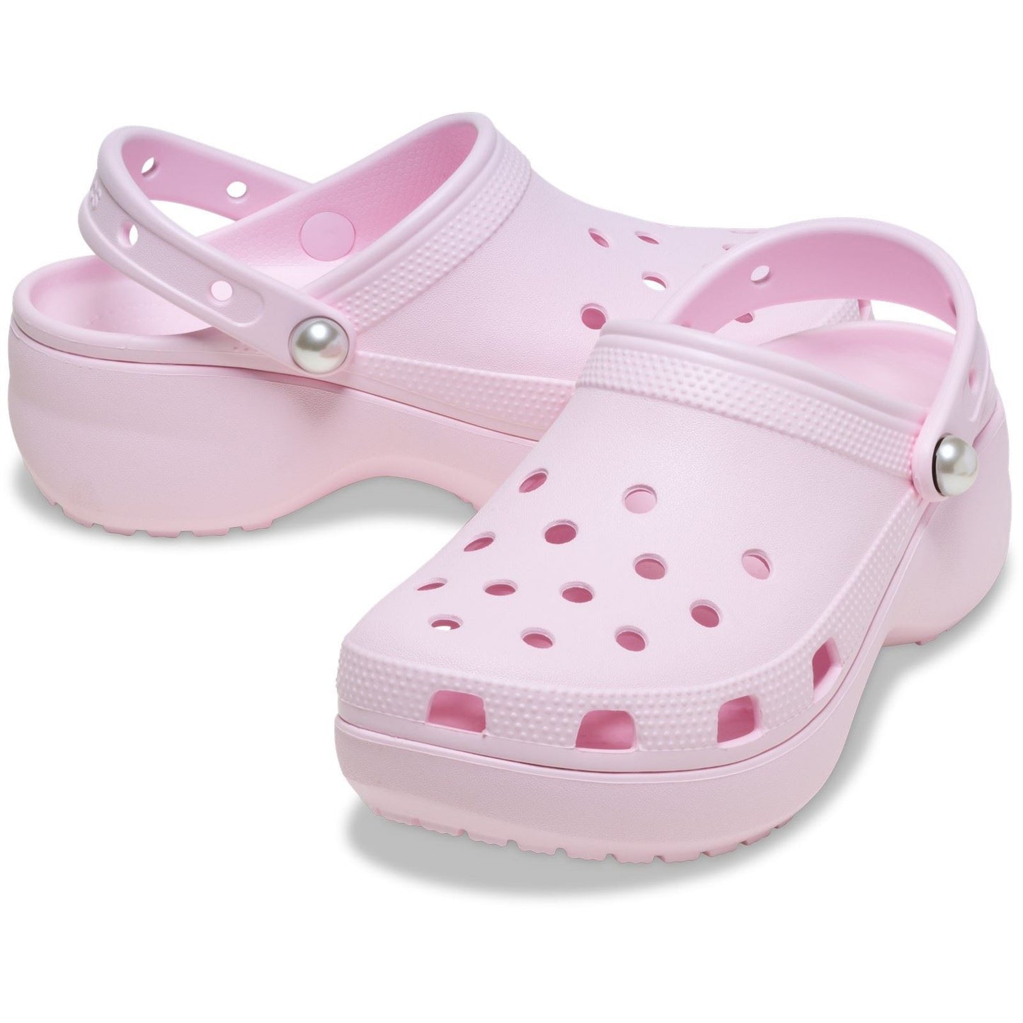 Crocs Classic Platform Thermoplastic Women's Pink Milk Clogs