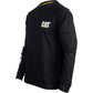Caterpillar Men's Trademark Banner Long Sleeve T-Shirt in Black