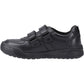 Hush Puppies Sully Leather Junior Black Shoes