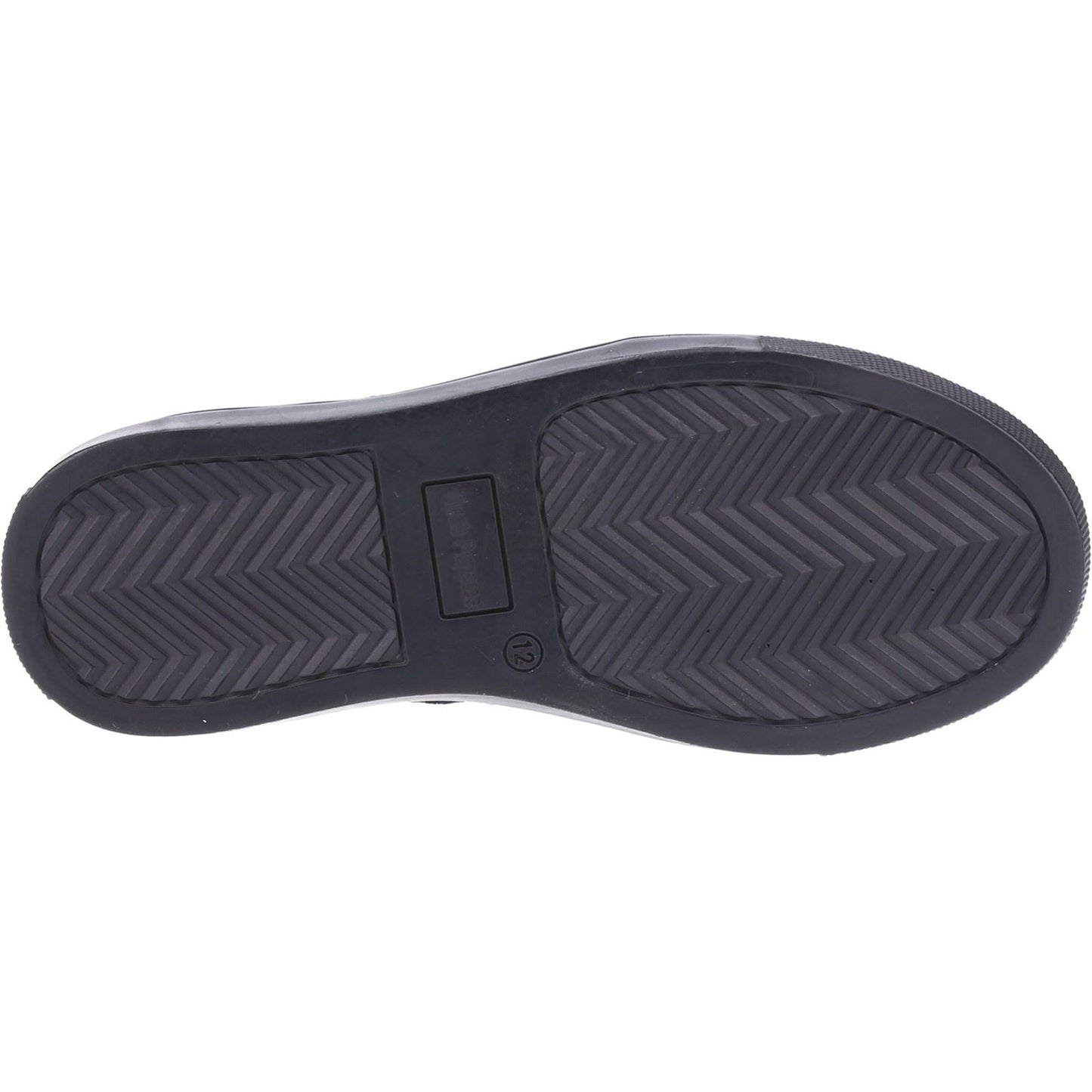 Hush Puppies Shawn Junior Boys Black Leather Lace-Up Shoes