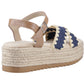 Hush Puppies Jemma Espadrille Polyurethane Women's Navy Sandals