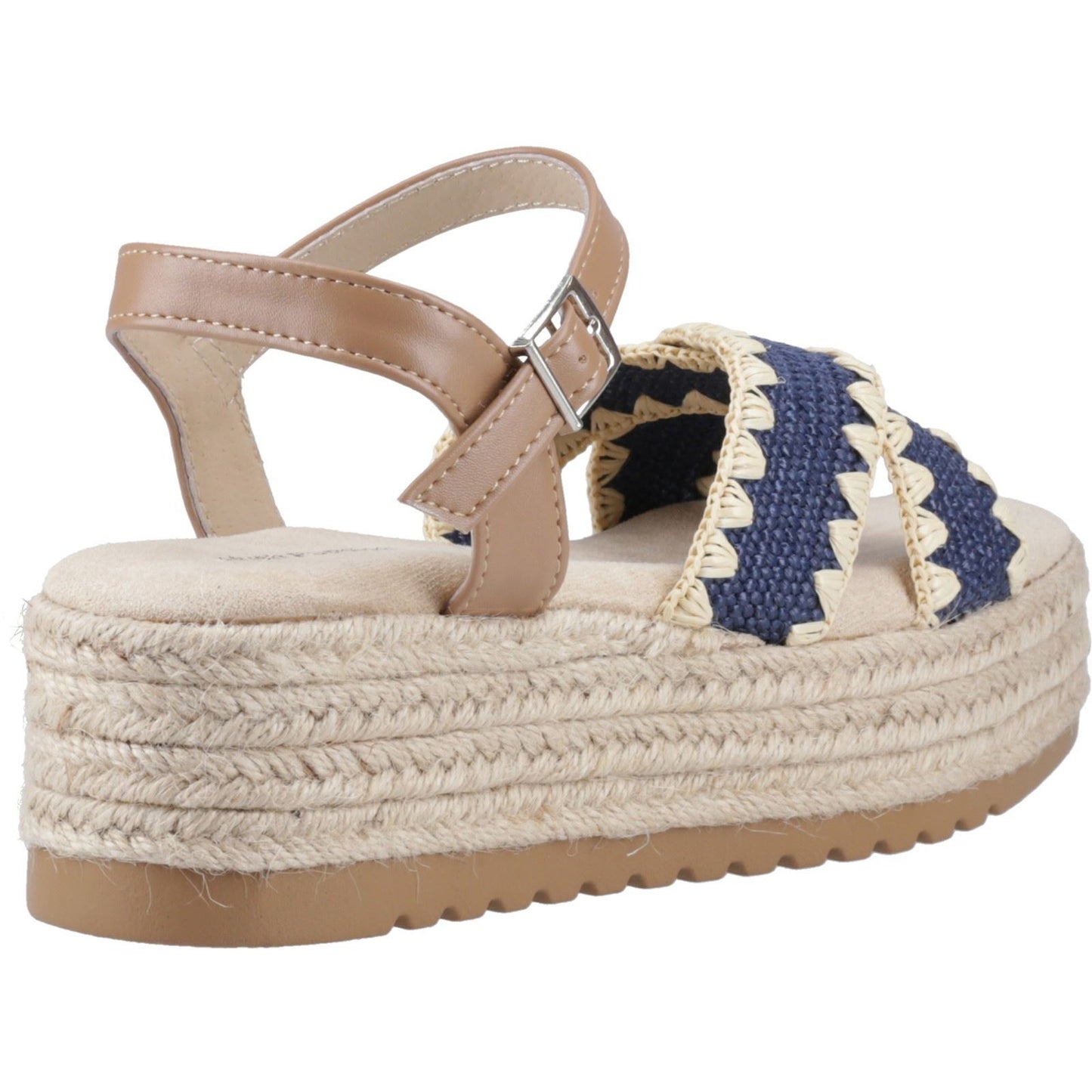Hush Puppies Jemma Espadrille Polyurethane Women's Navy Sandals