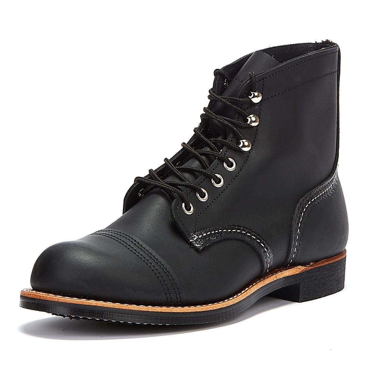 RED WING 8084 MENS IRON RANGER BLACK HARNESS LEATHER