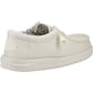 HEYDUDE Men's Wally Canvas Shoe in Stone White
