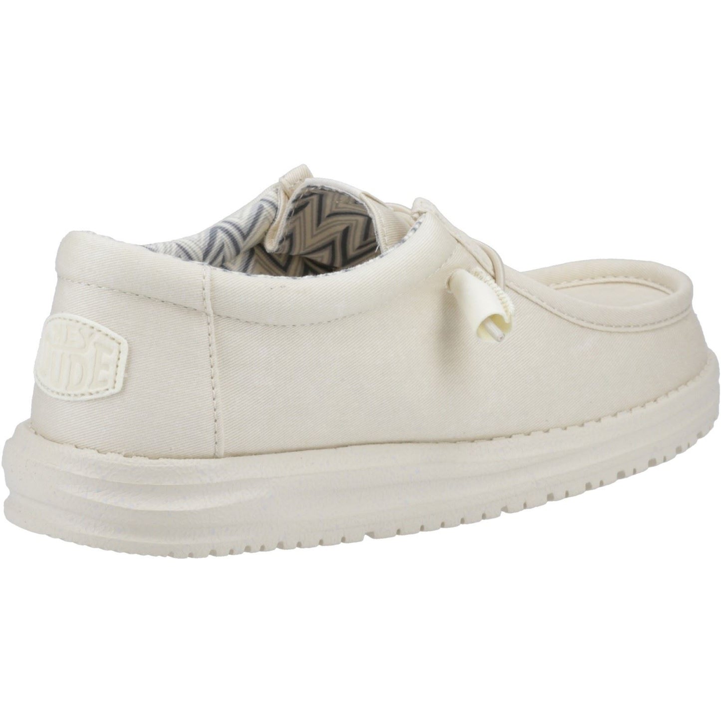 HEYDUDE Men's Wally Canvas Shoe in Stone White
