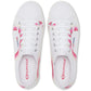 Superga Women's 2790 Round Stripes Trainers in White/Shaded Blue