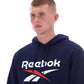Reebok Trent 2-Col Logo Hoody Cotton Men's Blue Hoodie