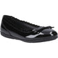 Hush Puppies Lillie Ballerina Patent Leather Youth Black Ballet Flats