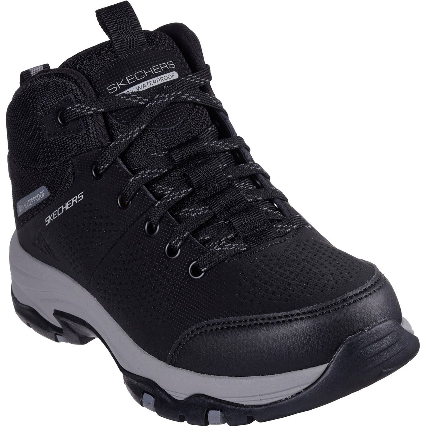 Skechers Trego Trail Destination Polyurethane Women's Black/Charcoal Hiking Boots