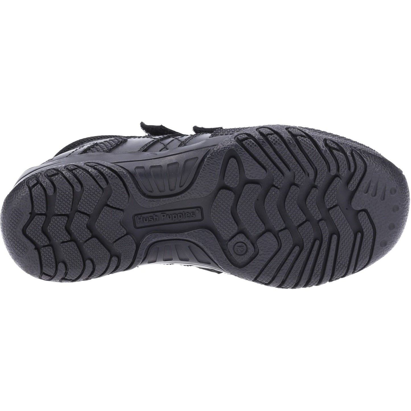 Hush Puppies Jezza Youth Boys Black Leather Boots