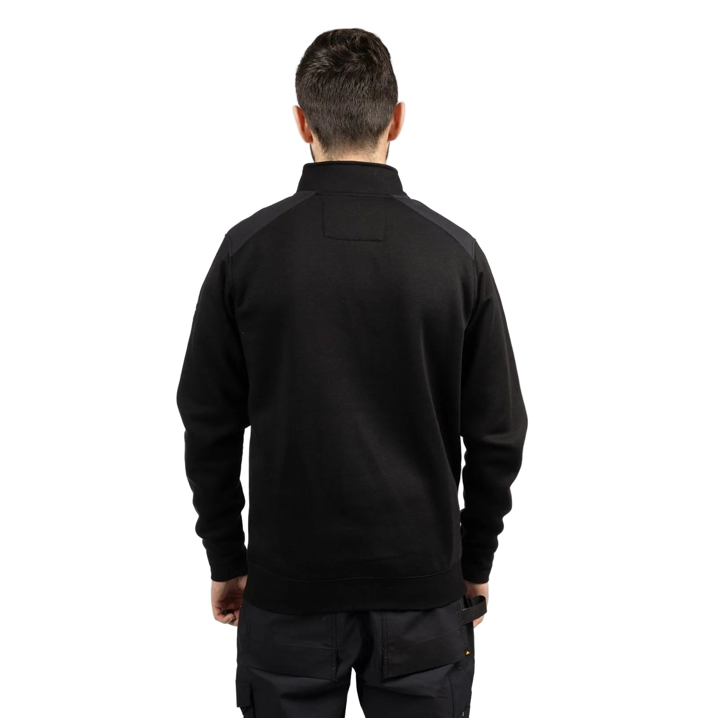 Caterpillar Essential 1/4 Zip Polyester Men's Black Sweatshirt