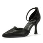 French Connection Nina Rhinstone Stilleto Women's Black Heels