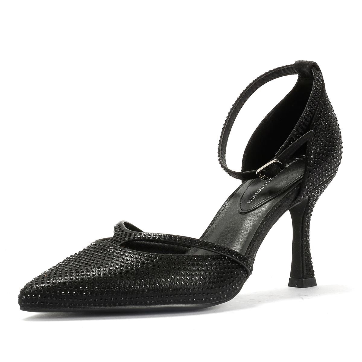 French Connection Nina Rhinstone Stilleto Women's Black Heels
