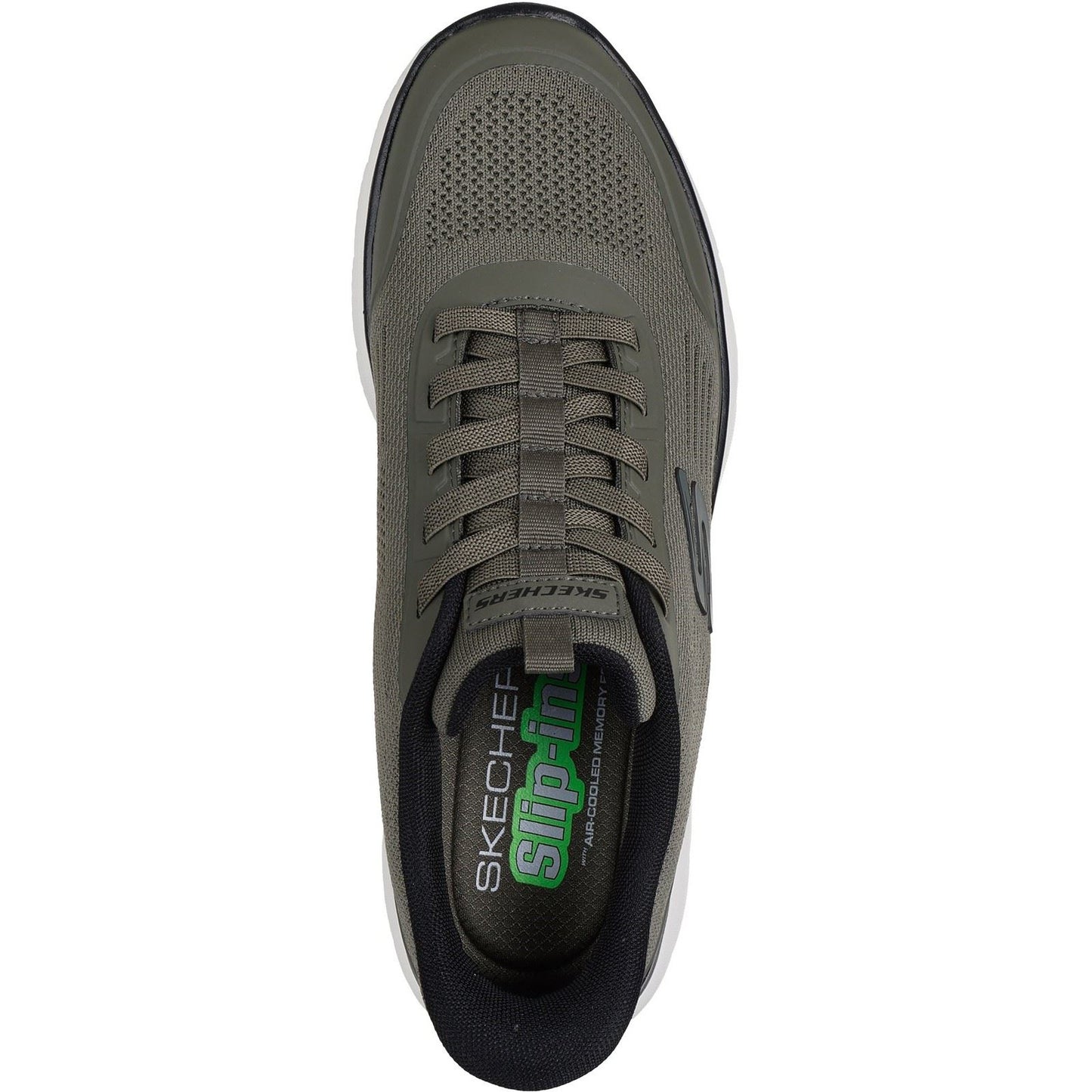 Skechers Summits Leyter Textile Men's Olive/Black Trainers